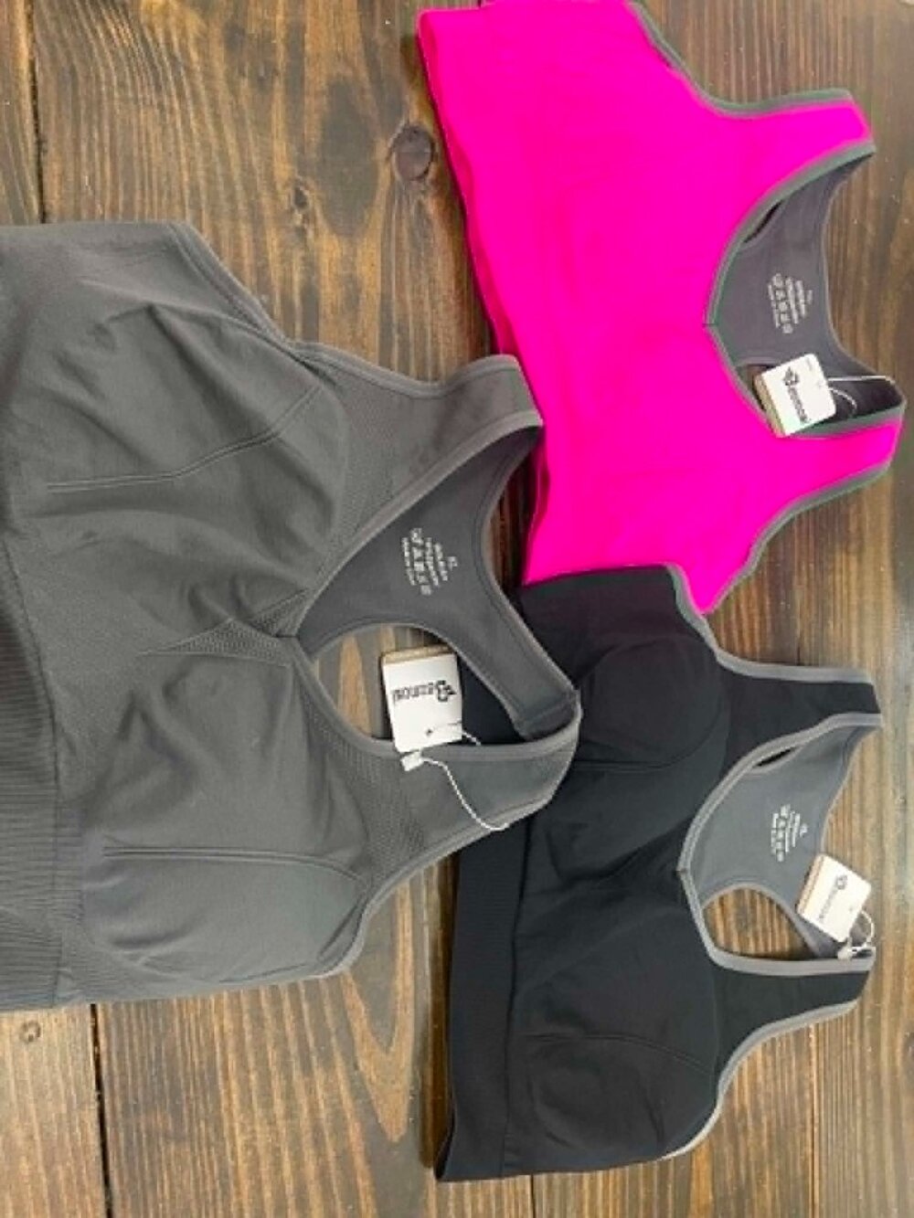 Bsomosi Sports Bra Ladies XL Lot of 3 NWT-3 COLORS Yoga, Running, Exercise